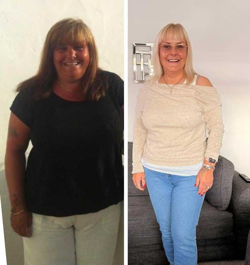 Debbie MacDougall weight loss journey before and after photos